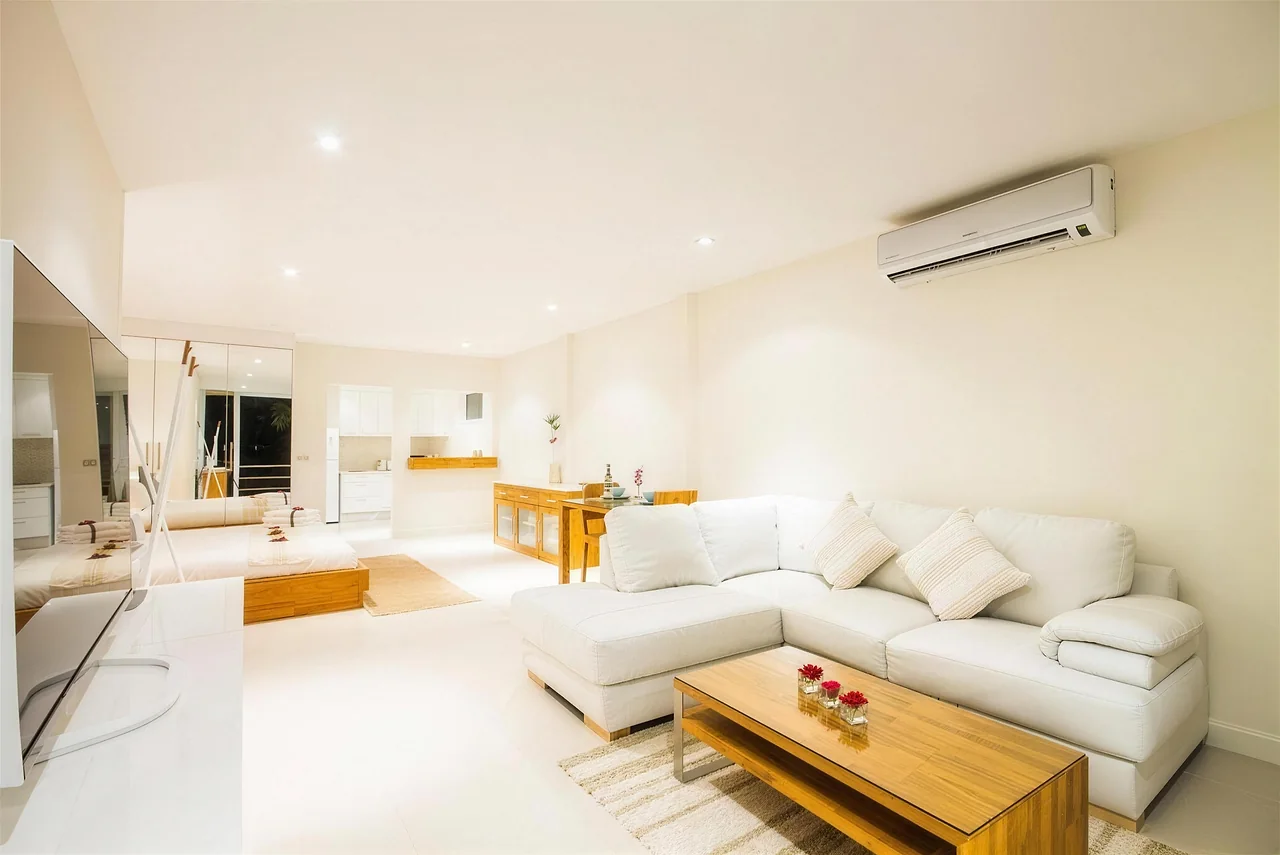 Inside a suite at B1 Beachfront Apartments